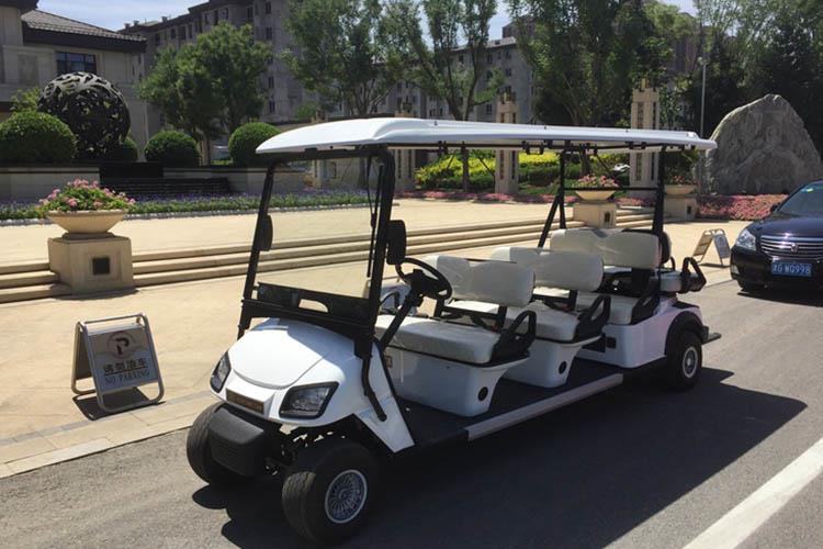 該車(chē)具有性能優(yōu)良、外觀設(shè)計(jì)新穎、內(nèi)飾豪華精致、乘坐舒服的特點(diǎn)，是理想的場(chǎng)內(nèi)電動(dòng)觀光車(chē)