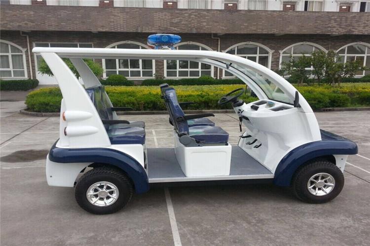 行駛后不能立馬充電，因?yàn)閯傂旭偼觌妱?dòng)巡邏車，電池原本就是發(fā)熱當(dāng)中